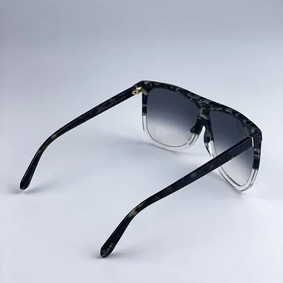Loewe LW40001F FILIPA 56B Sunglasses Shiny Havana Gradient Smoke Shield Women Loewe Women Sunglasses Blue Havana Gradient Smoke Shield  main image 3
